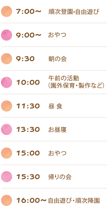 園での生活