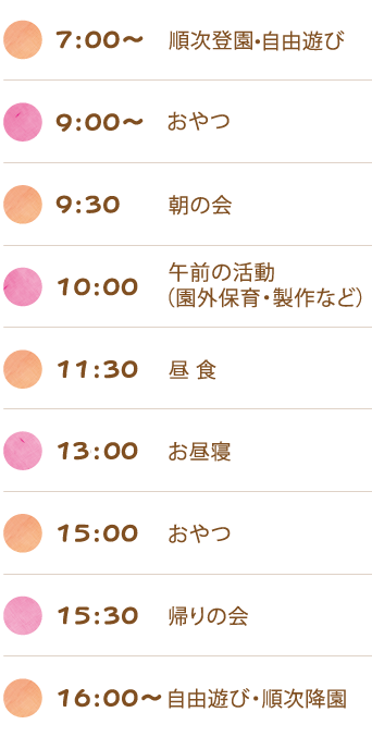 園での生活